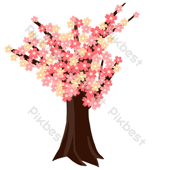 Detail Gambar Pohon Bunga Sakura Kartun Nomer 39