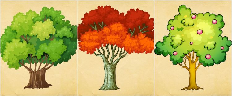 Detail Gambar Pohon Dengan Shapes Nomer 22