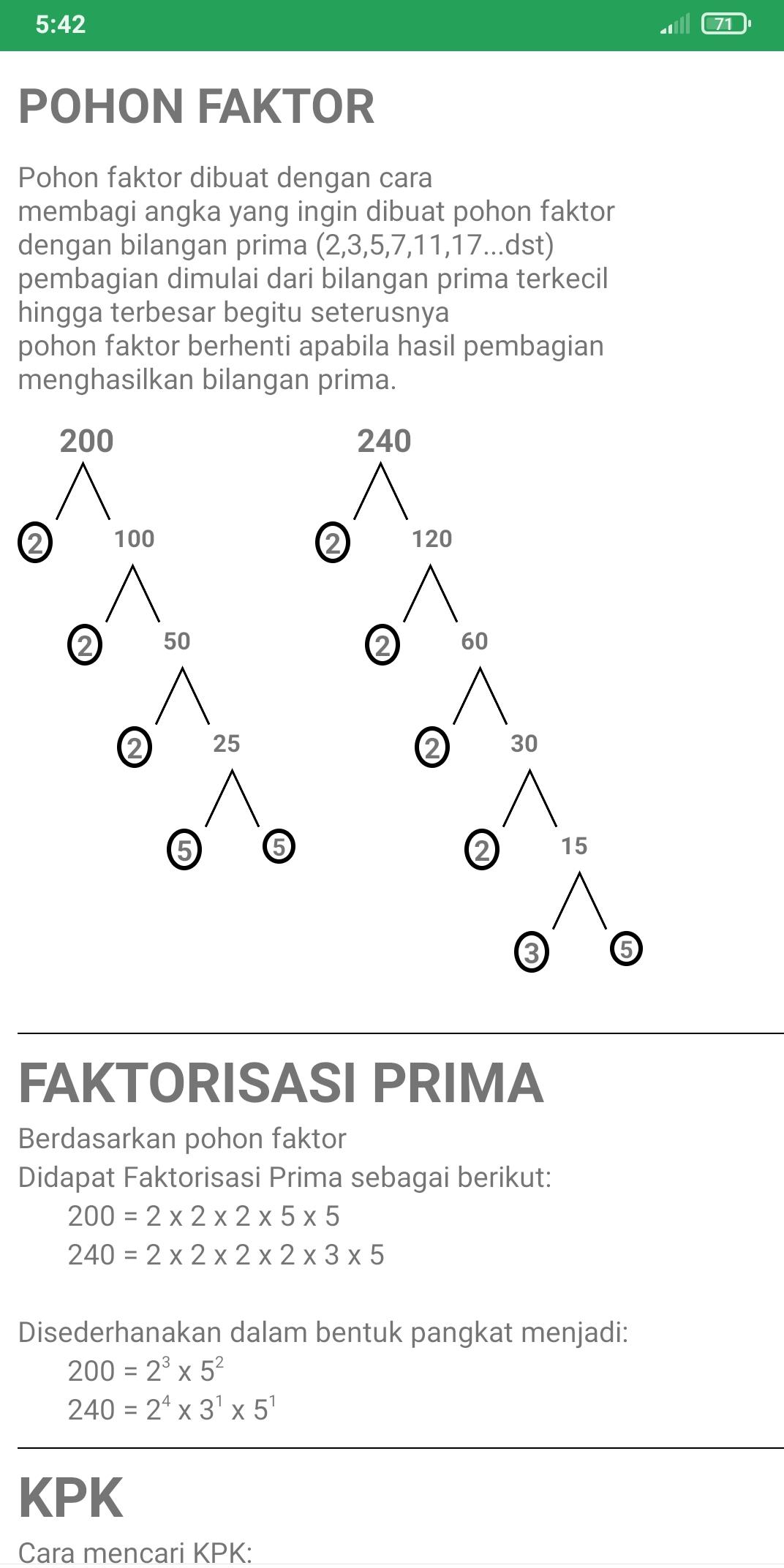 Detail Gambar Pohon Faktor Nomer 6