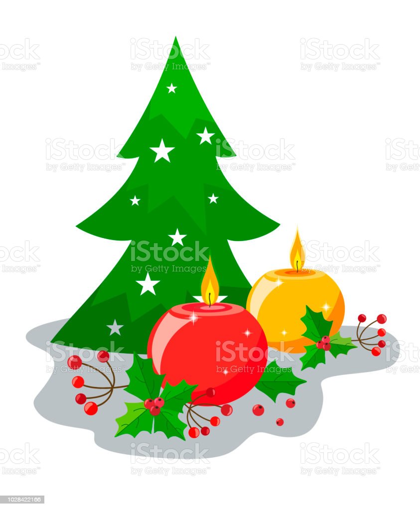 Detail Gambar Pohon Natal Dan Lilin Nomer 10
