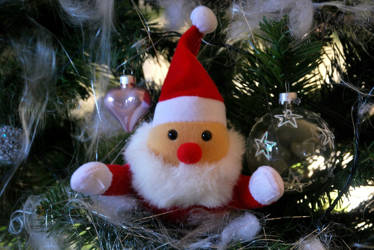 Detail Gambar Pohon Natal Dan Santa Claus Nomer 39