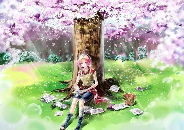 Detail Gambar Pohon Sakura Anime Nomer 30