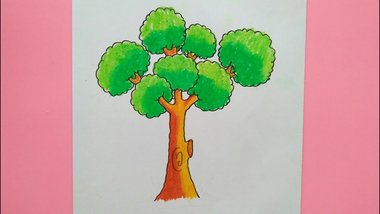 Detail Gambar Pohon Untuk Diwarnai Nomer 15