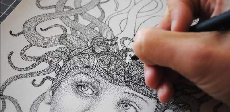Detail Gambar Pointilis Sederhana Nomer 26
