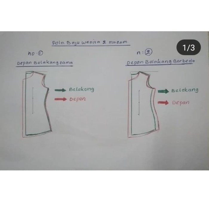 Detail Gambar Pola Baju Nomer 20