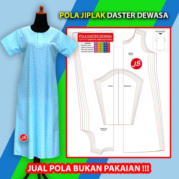 Detail Gambar Pola Baju Daster Nomer 53