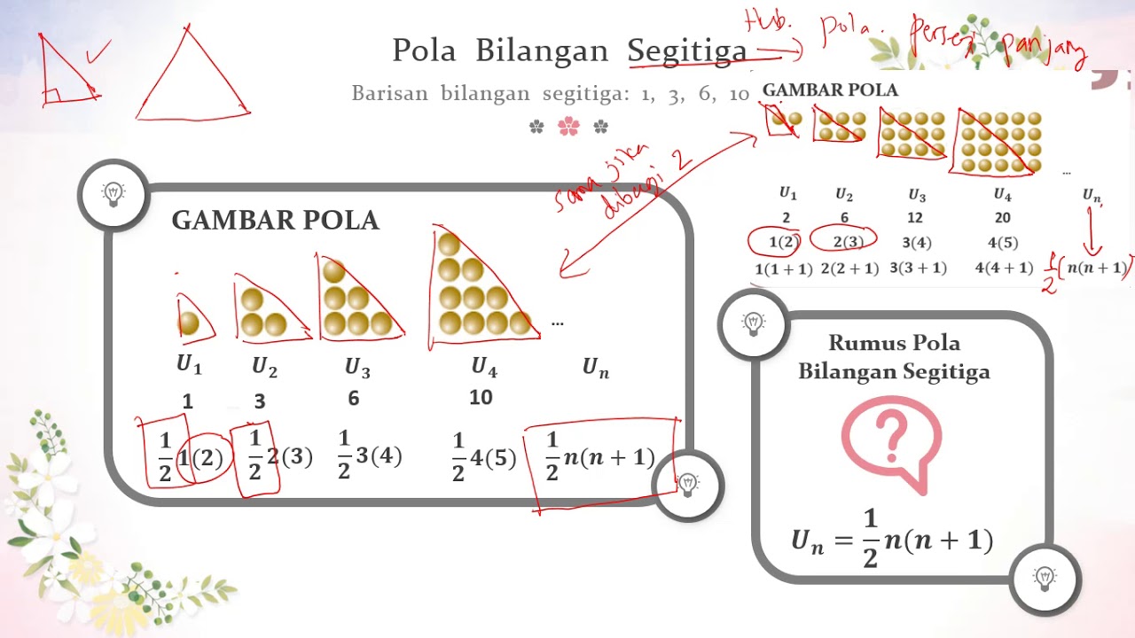 Detail Gambar Pola Bilangan Segitiga Nomer 33