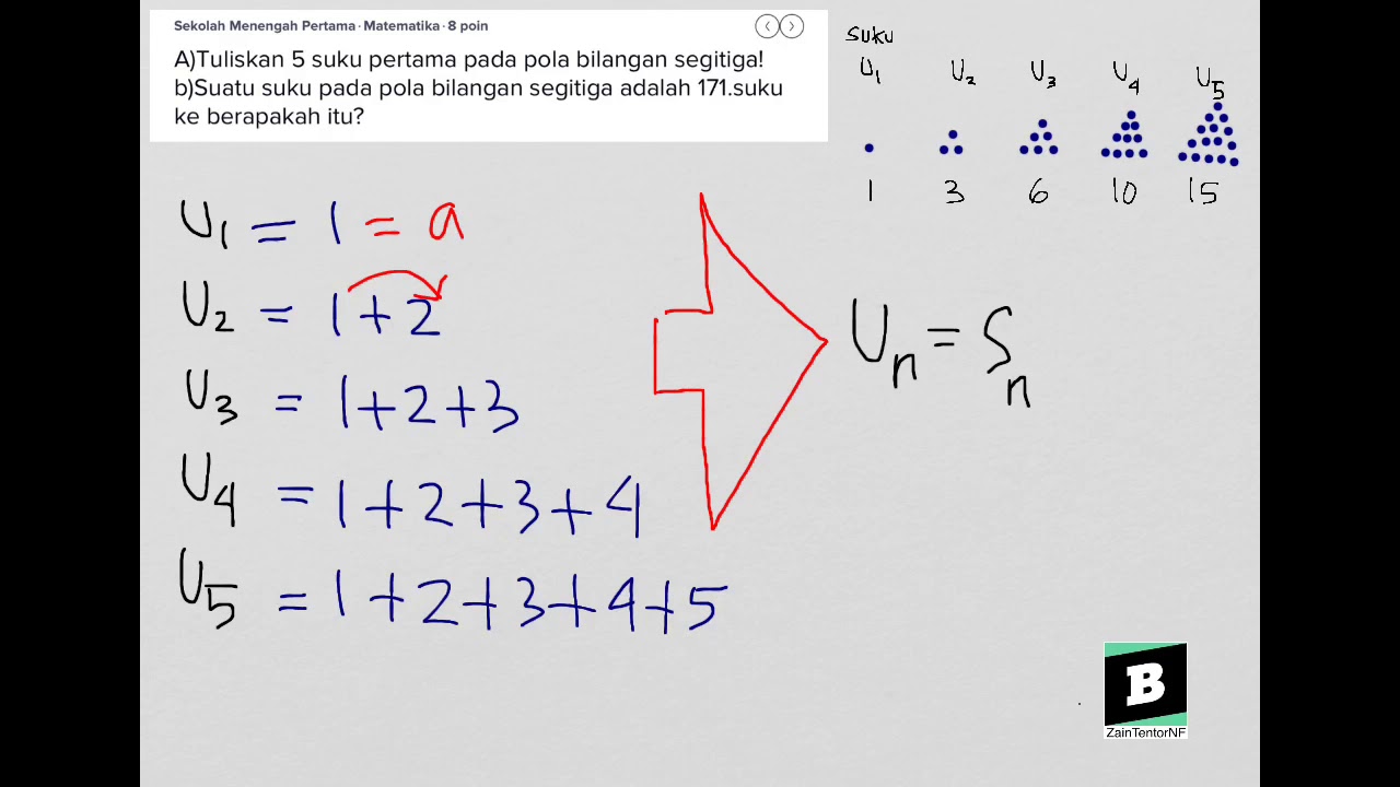 Detail Gambar Pola Bilangan Segitiga Nomer 37