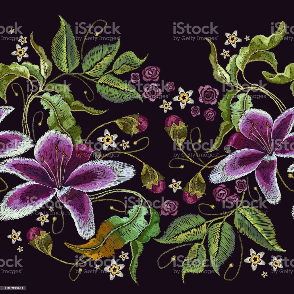 Detail Gambar Pola Bordir Bunga Nomer 22
