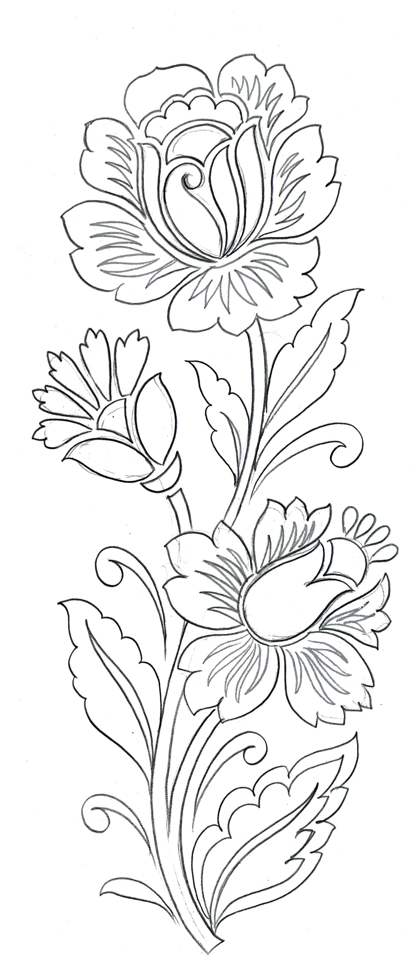 Detail Gambar Pola Bordir Bunga Nomer 26