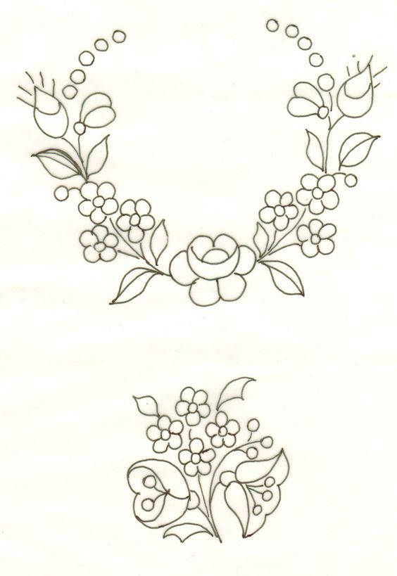 Detail Gambar Pola Bunga Bordir Nomer 18