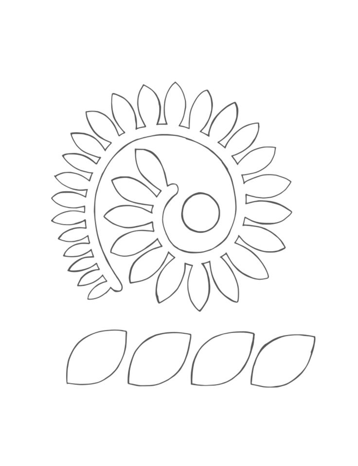 Detail Gambar Pola Bunga Matahari Nomer 11