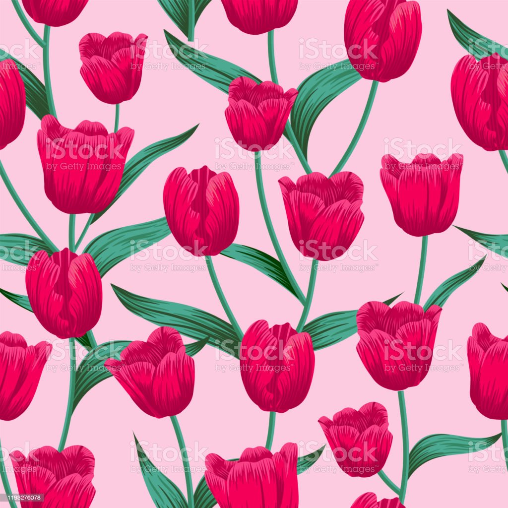 Detail Gambar Pola Bunga Tulip Nomer 22