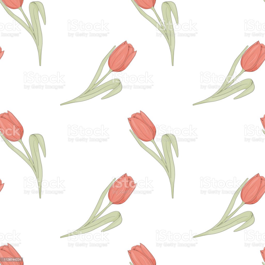 Detail Gambar Pola Bunga Tulip Nomer 54