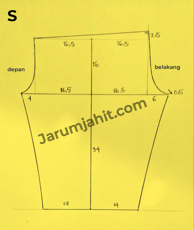 Detail Gambar Pola Celana Pendek Nomer 25