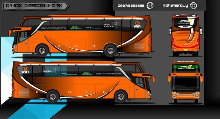 Detail Gambar Pola Face Belakang Jetbus Membuat Livery Nomer 13