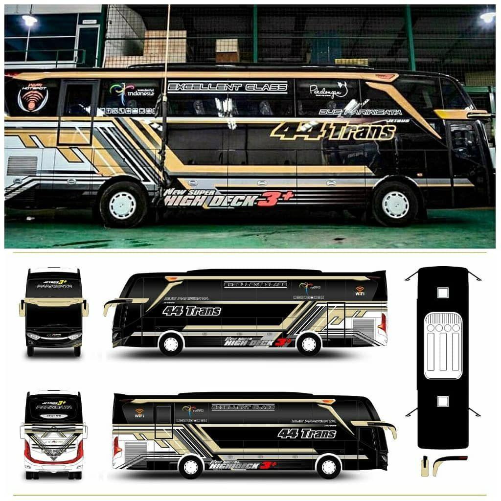 Detail Gambar Pola Face Belakang Jetbus Membuat Livery Nomer 3