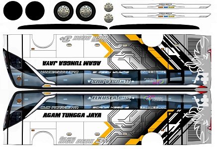 Detail Gambar Pola Face Belakang Jetbus Membuat Livery Nomer 37