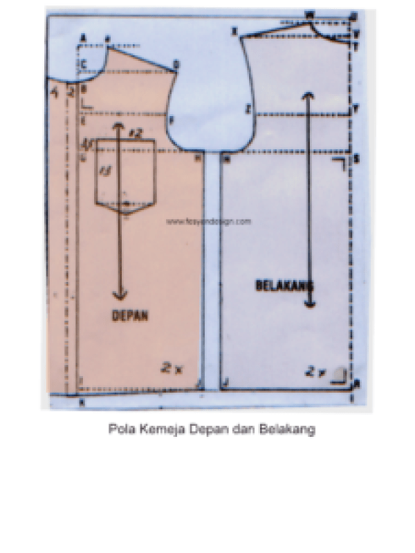 Detail Gambar Pola Kemeja Pria Nomer 12