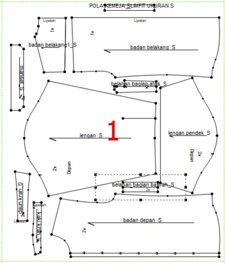 Detail Gambar Pola Kemeja Pria Nomer 47