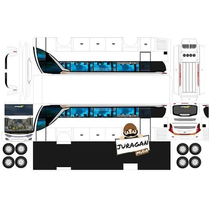 Detail Gambar Pola Miniatur Bus Nomer 41