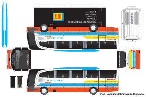 Detail Gambar Pola Miniatur Bus Nomer 46