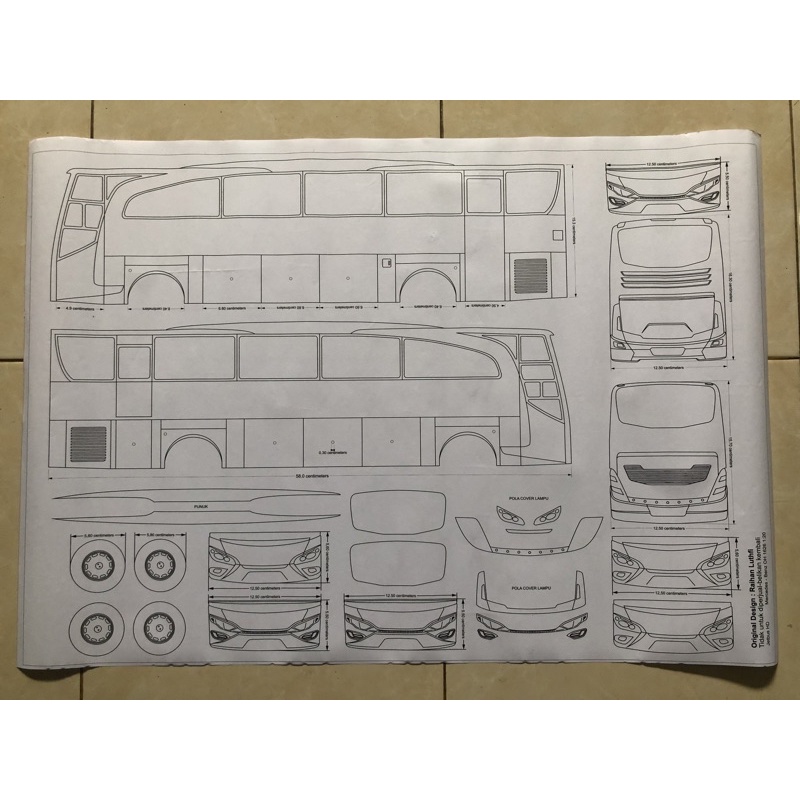 Detail Gambar Pola Miniatur Bus Nomer 10