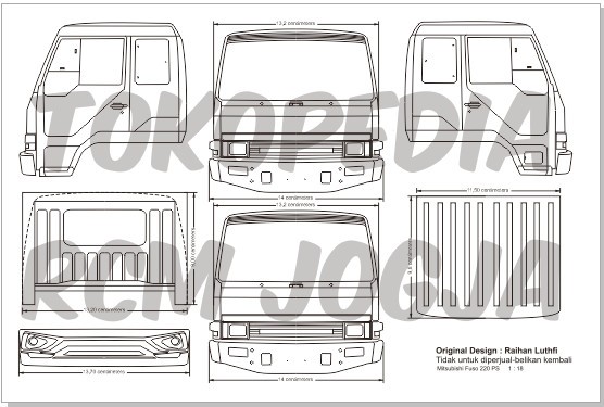 Detail Gambar Pola Miniatur Truk Nomer 34