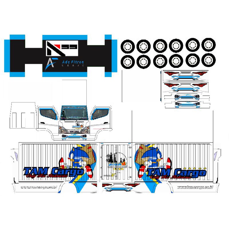 Detail Gambar Pola Miniatur Truk Nomer 47