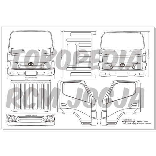 Detail Gambar Pola Miniatur Truk Canter Nomer 18