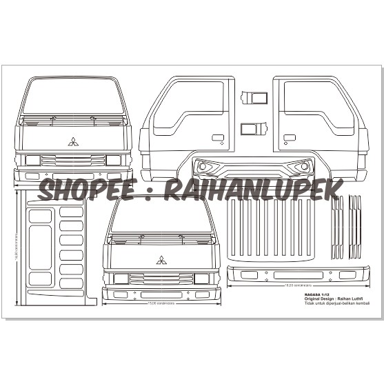 Detail Gambar Pola Miniatur Truk Kayu Nomer 2