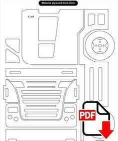 Detail Gambar Pola Miniatur Truk Kayu Nomer 6