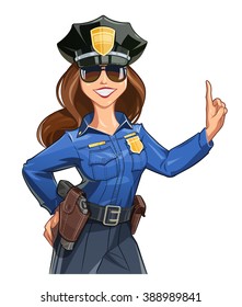 Detail Gambar Police Woman Cartoon Nomer 19