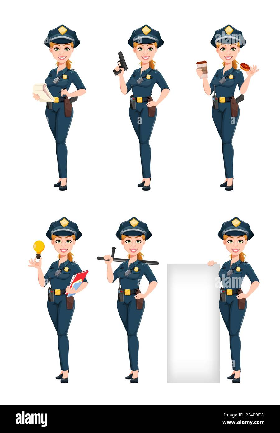 Detail Gambar Police Woman Cartoon Nomer 20