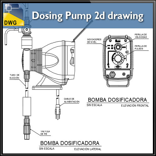 Detail Gambar Pompa Cad Nomer 36