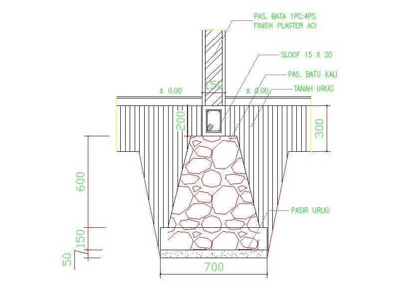 Detail Gambar Pondasi Batu Kali Nomer 44