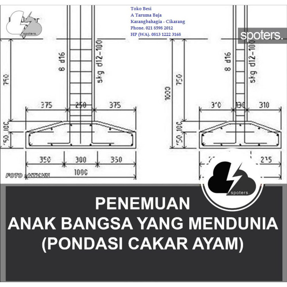 Detail Gambar Pondasi Cakar Ayam Nomer 15