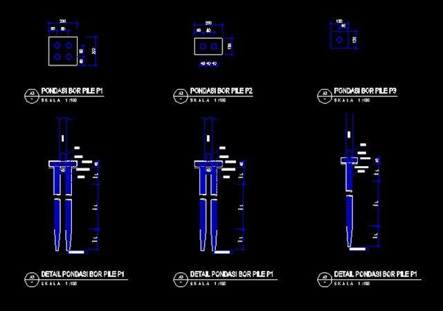 Detail Gambar Pondasi Strauss Pile Nomer 34