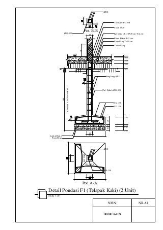 Detail Gambar Pondasi Tapak Nomer 23