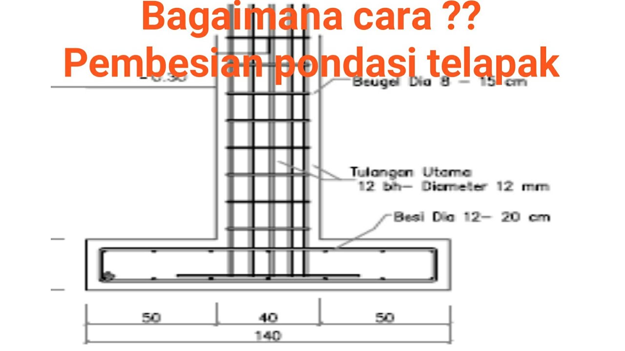 Detail Gambar Pondasi Tapak Nomer 25