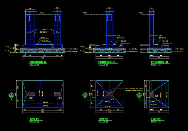 Detail Gambar Pondasi Tapak Nomer 27