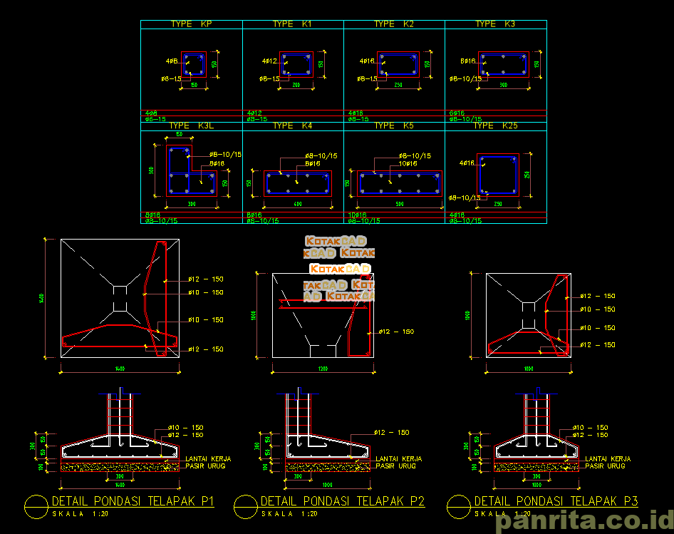 Detail Gambar Pondasi Tapak Nomer 45