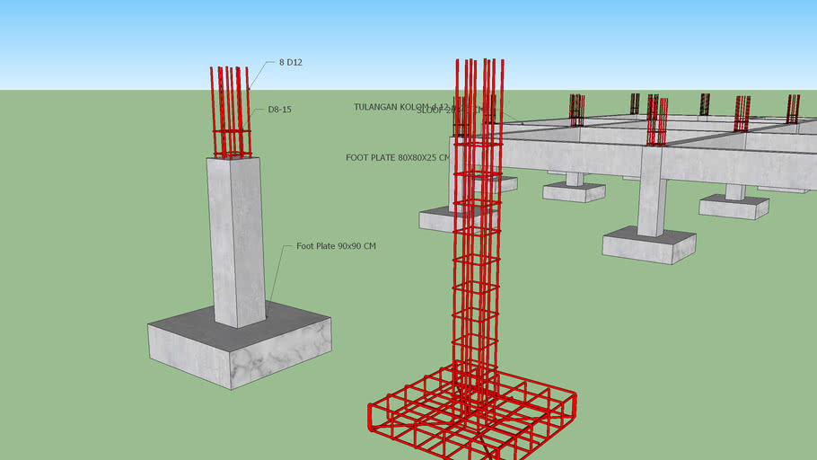 Detail Gambar Pondasi Tapak Nomer 7