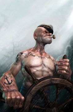 Detail Gambar Popeye Jangkar Nomer 38