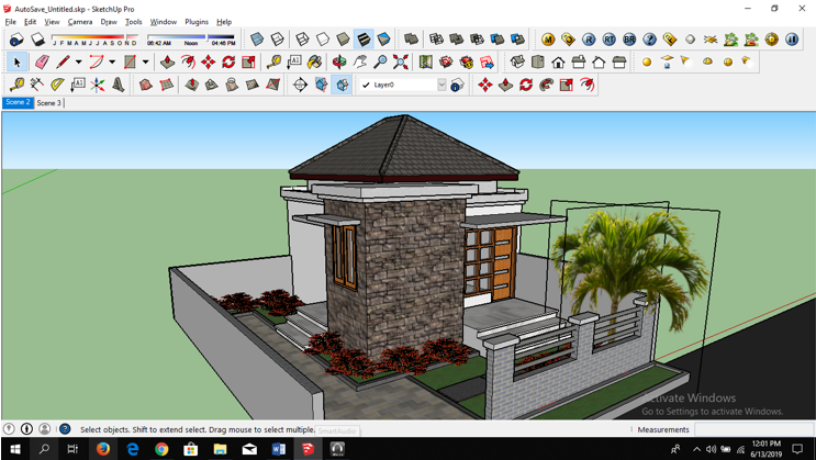 Detail Gambar Portal Jalan Dengan Sketchup Nomer 32