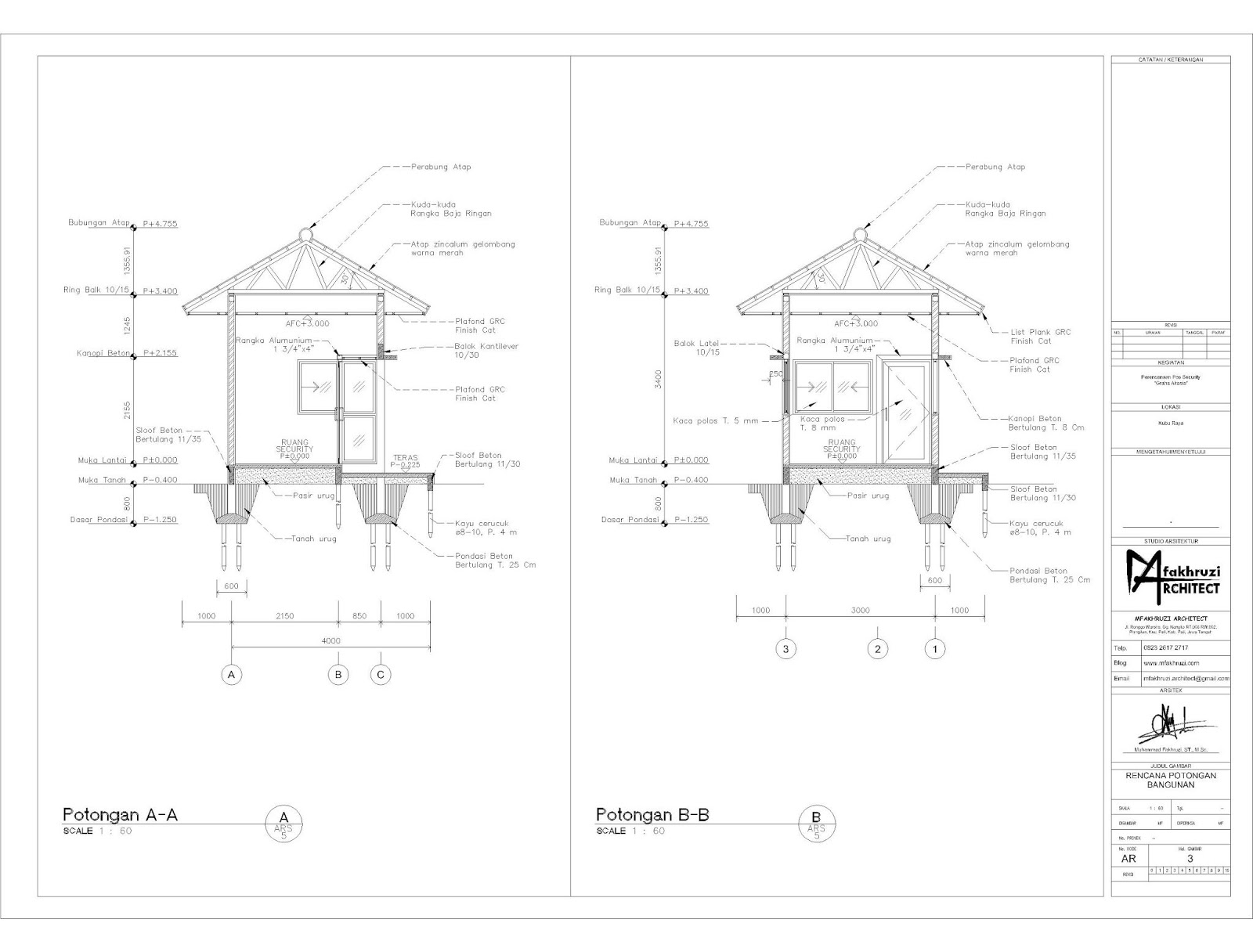 Detail Gambar Pos Jaga Nomer 49