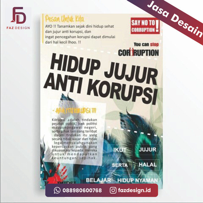 Detail Gambar Poster Anti Korupsi Nomer 29