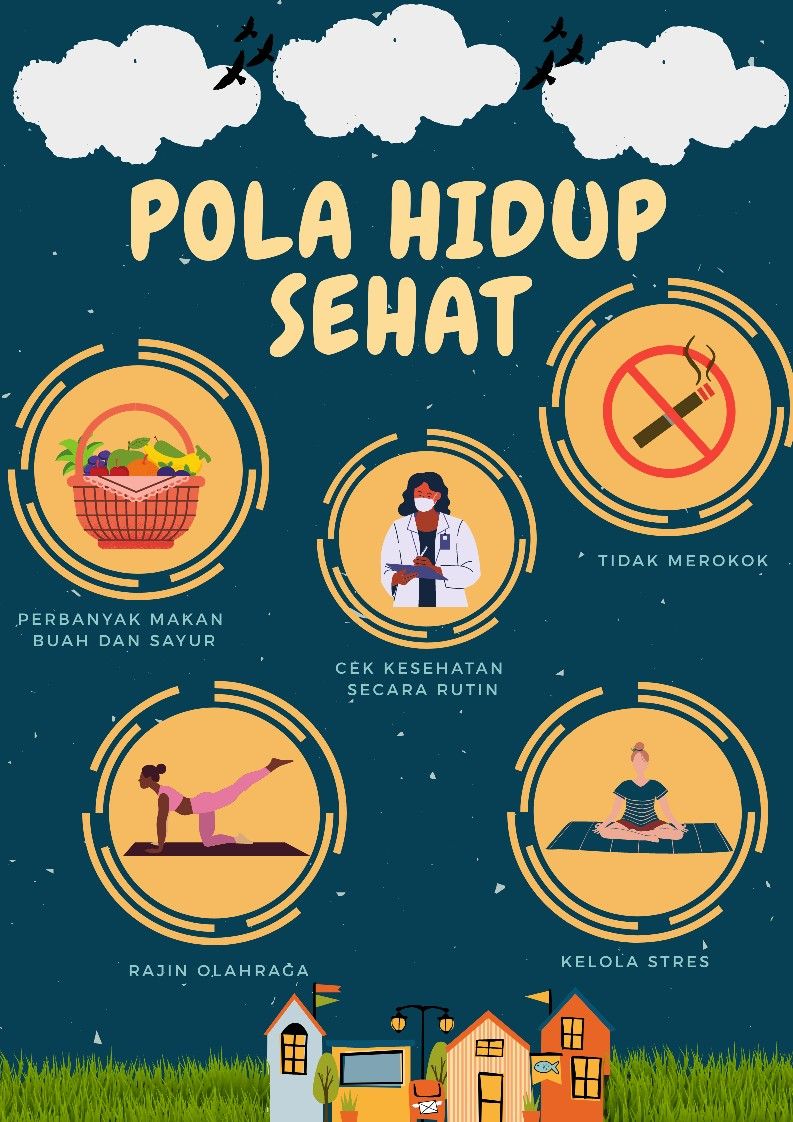 Detail Gambar Poster Bertema Pola Hidup Sehat Nomer 25