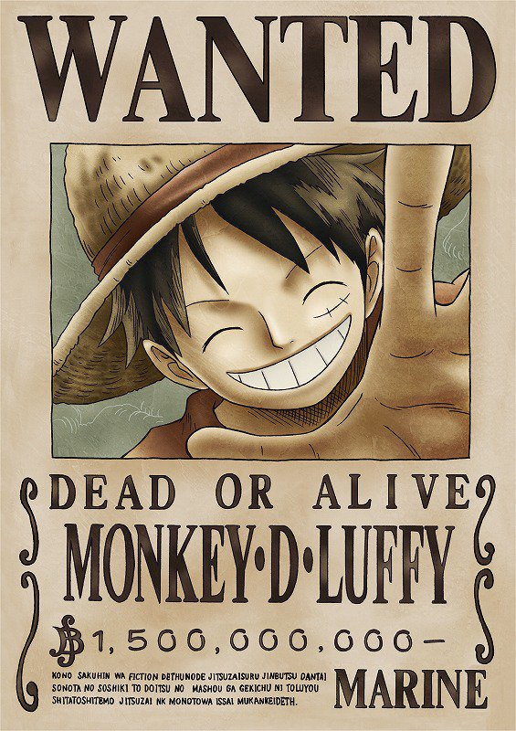 Gambar Poster Buronan One Piece - KibrisPDR