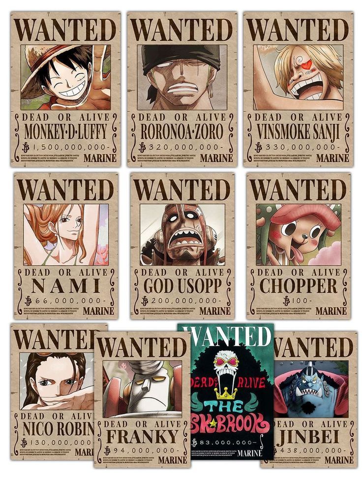 Detail Gambar Poster Buronan One Piece Nomer 17